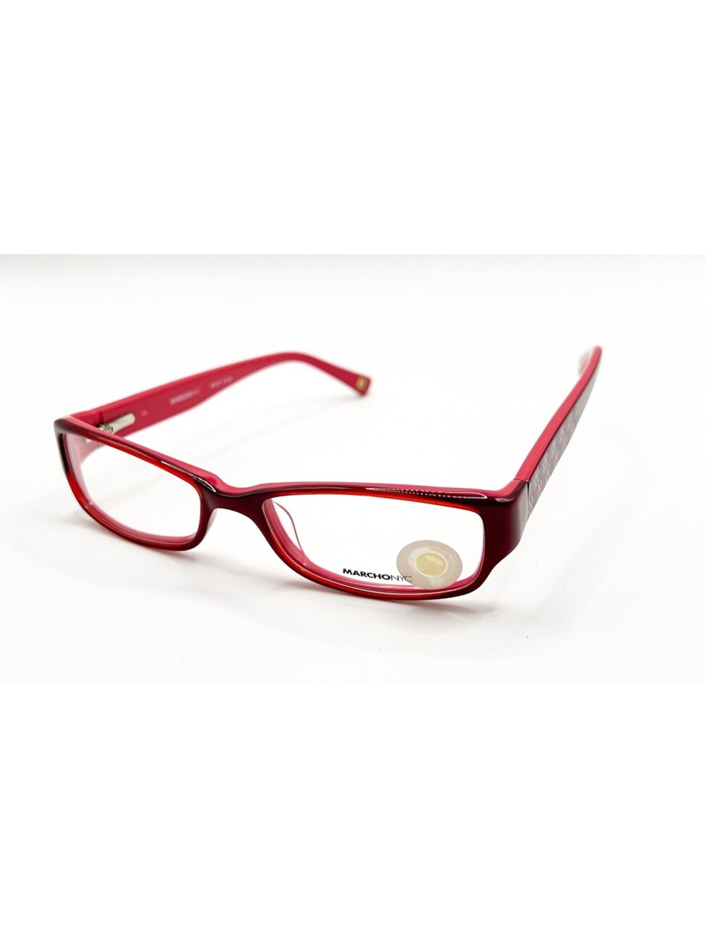 Marchon Nyc Marquis 604 Burgundy Pink Authentic Eyeglasses 51-16-135
